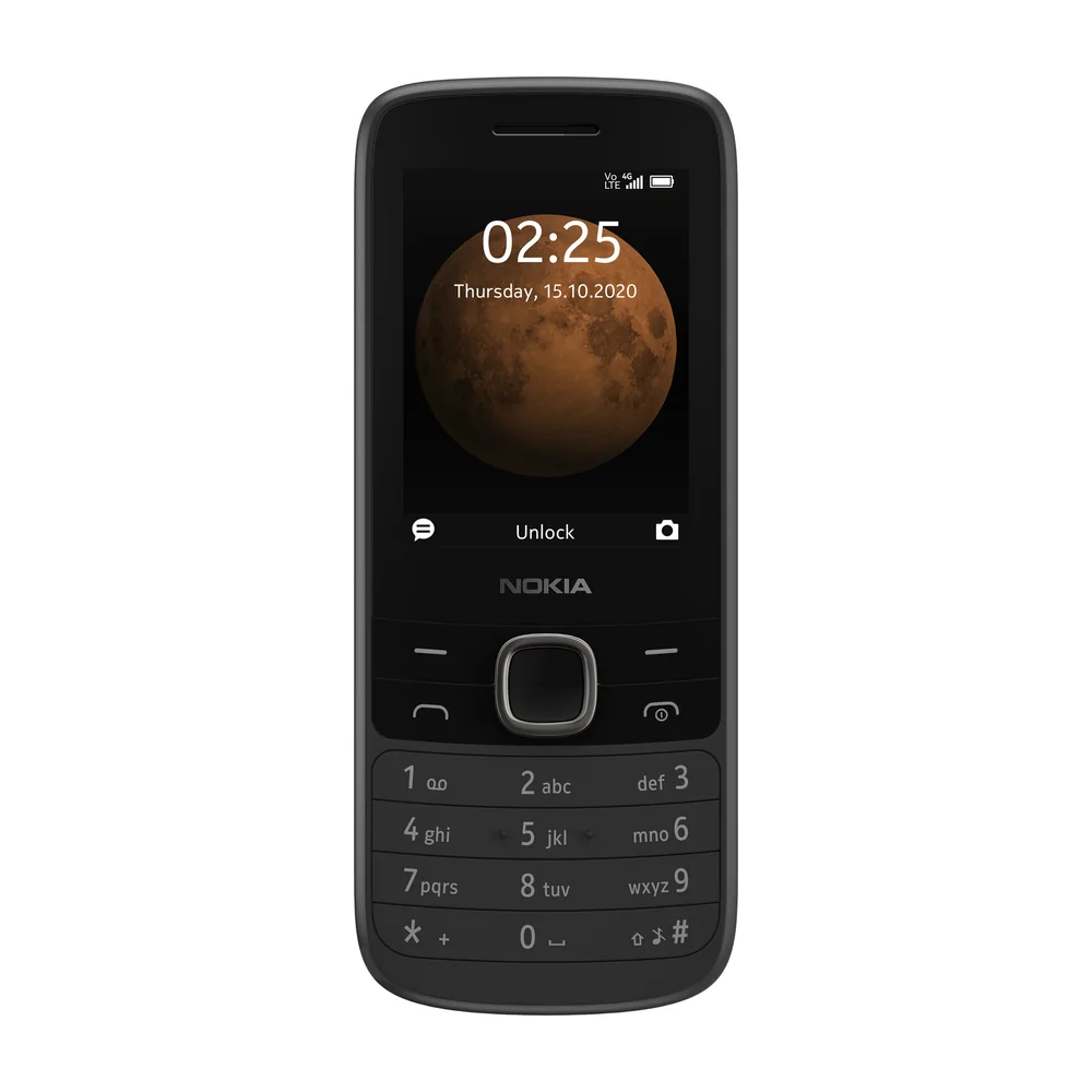 Nokia 225 4G (2024) on a white background